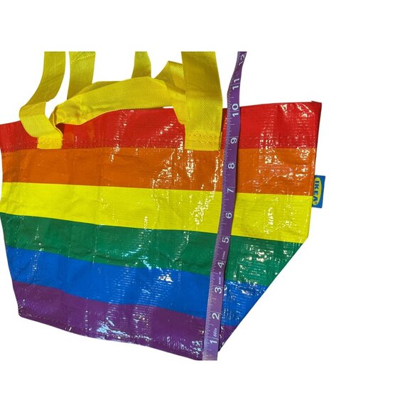 $5 WHEN BUNDLED IKEA Small Rainbow Color Reusable Shopping Tote Bag - Picture 7 of 9